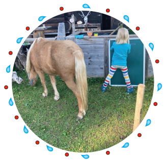 Kinderbetreuung mit Ponys - KInderreitschule Grabenstätt im Chiemgau